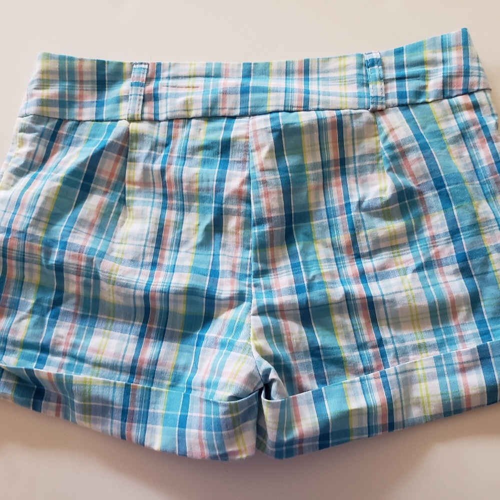 2 for $20 Plaid Patterned Blue Shorts - Size Small - Picture 3 of 6